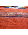 Woven mat, terracotta