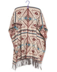 Southwestern Style Ruana - Shawl Poncho Style