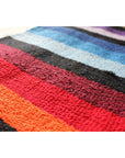 Striped blanket - Mexican Saltillo Diamond centre style