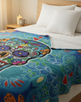 Blanket on a bed