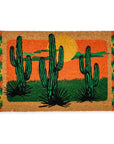 Door Mat - Western Design Cactus - Coir Fibre -