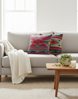 Cushions on grey linen sofa, Scandi living room