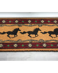 Fibre door mat, horse style