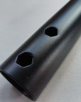 metal stand close up of connection points