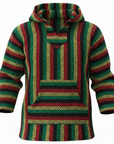 Mexican Baja Hoodie - Rasta