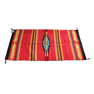 Red floor rug - Mexican style