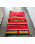 Red floor rug - cantina style
