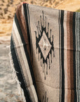 Close up of woven Mexican blanket