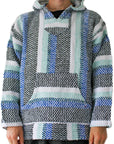 Mexican Baja Hoodie - Blue, Green, Black, White