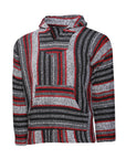 Red, white and black Baja hoodie