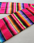 Pink Striped Mexican Blanket