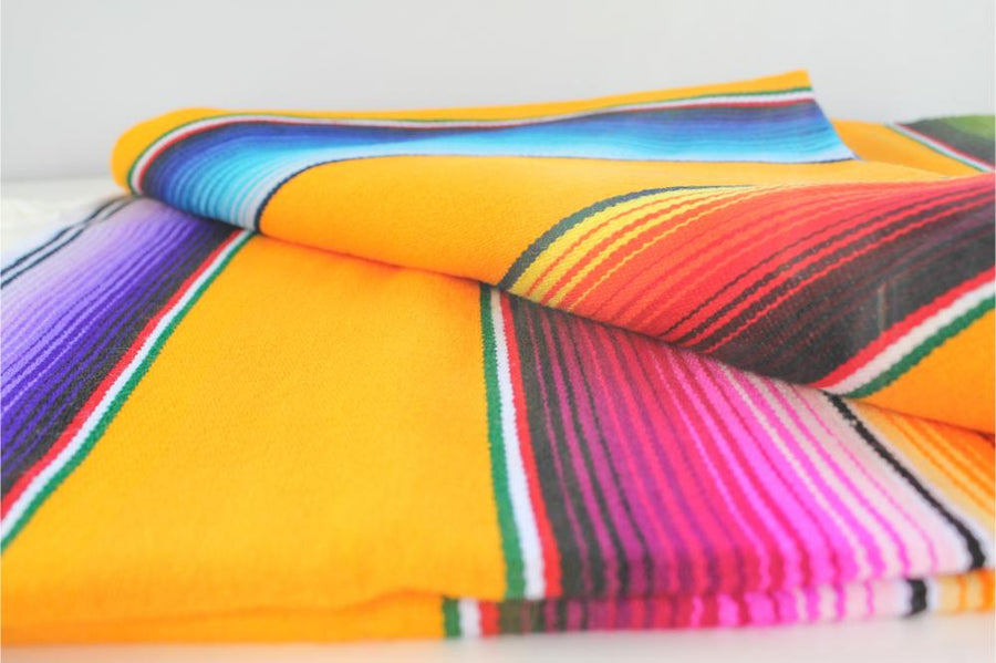 Mexican Striped Sarape Blanket