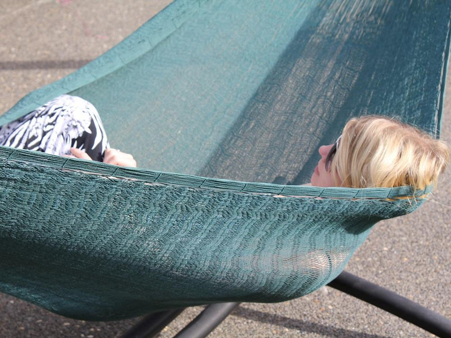 Green cotton hammock