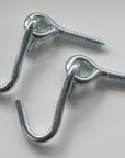 Screw eye and open hook for hammocks