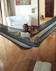 Living room hammock - Mexican woven cotton