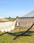 King Size Mexican Hammock with Metal Arc Hammock Stand