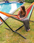 Metal stand for hammock