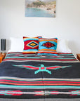 Large Heavy Weight Mexican Bed Blanket