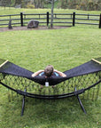 Metal Arc Stand with Polyester Mexican Hammock
