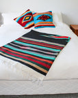Western Style Blanket - Black and Striped - Thunderbird Center