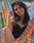 Mexican Hammock Chair - Mutli-colour - Woven Cotton