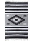 Grey and Black Saltillo Blanket