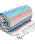 Rolled up Yoga blanket