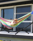 Hammock stand for deck