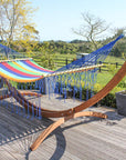 Mexican Spreader Bar Hammock - Rainbow - Cotton - Handwoven