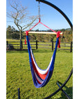 Woven Cotton Rope Hammock - Colourful Hanging Chair