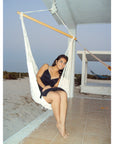 Natural cotton hammock swing chair