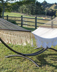 Curved Metal Hammock Stand and King Spreader Hammock
