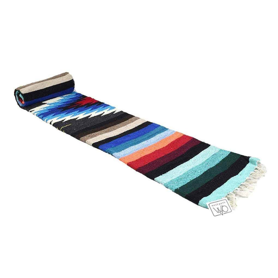 Colourful striped Mexican blanket - Southwest Style