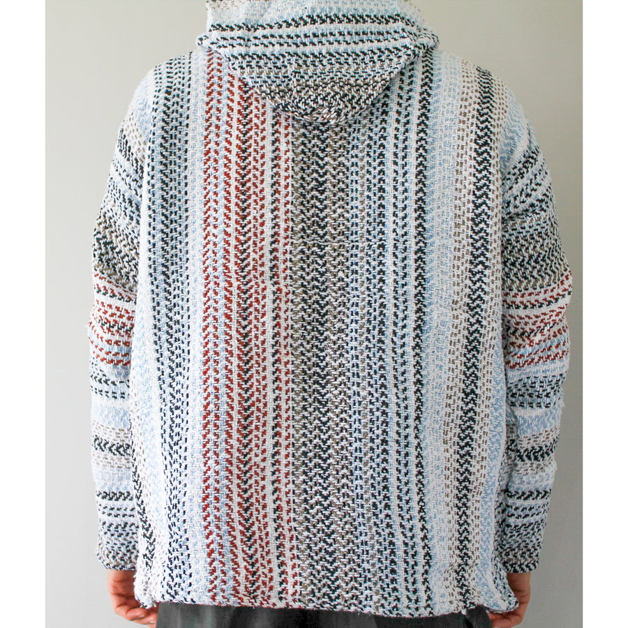 Striped Coloured Hoodie - Mexican Baja Top