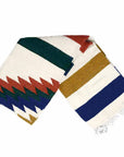Mexican Saltillo Blanket - White
