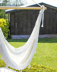 White Chair Hammock - Mexican Made - Polyester Cord