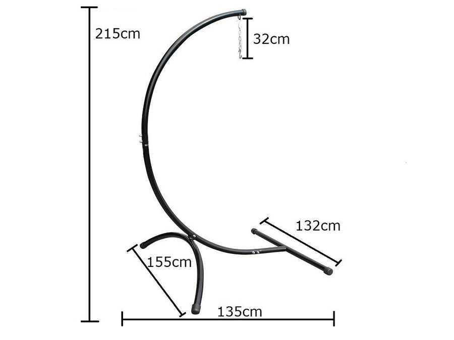 Curved Chair Hammock Stand Dimensions