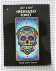 Oversize skull beach towel