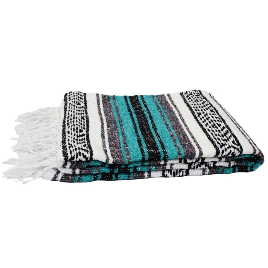 Soft loose weave woven Mexican blanket