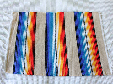 Tan placemat - Mexican blanket style