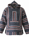 Traditional Baja hoodie in blue and tan colour