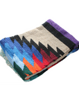 Saltillo rug - Mexican striped blanket in colourful pattern