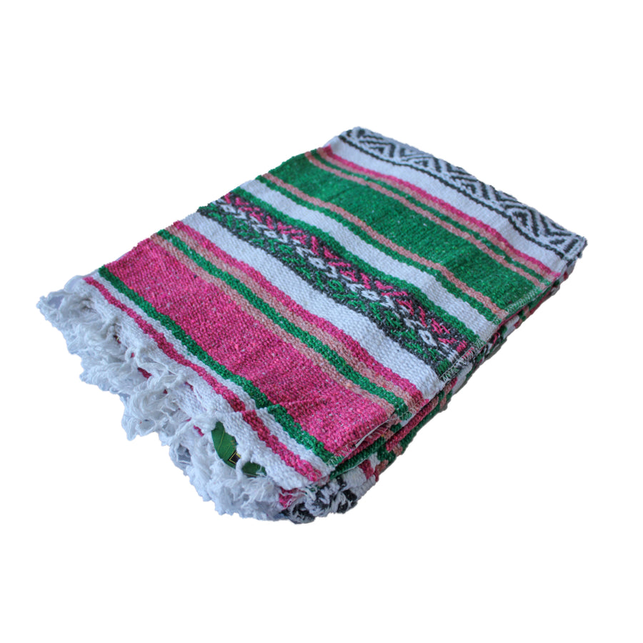 Mexican woven blanket - woven design