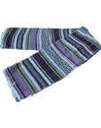 Mexican blanket - striped falsa - handmade