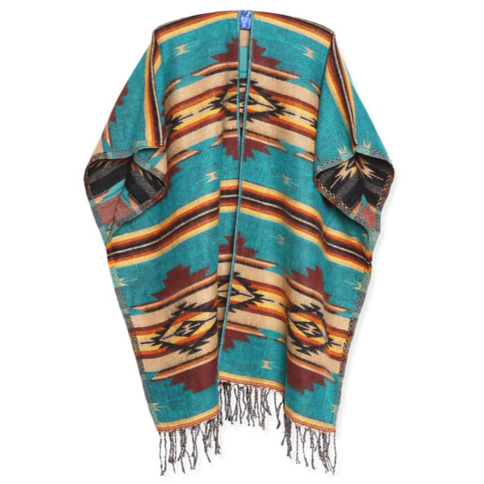Ruana - Southwestern Style Shawl - Free NZ Delivery – Mexican Hammock Store