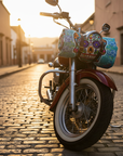 Blanket on a motorcycle
