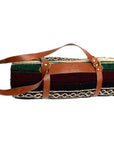 Leather carrier for blanket sold separately