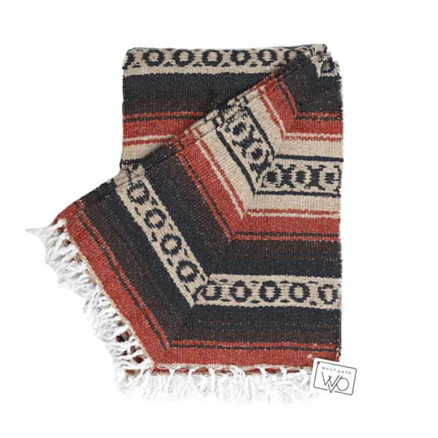 thick soft falsa blanket in brown tones