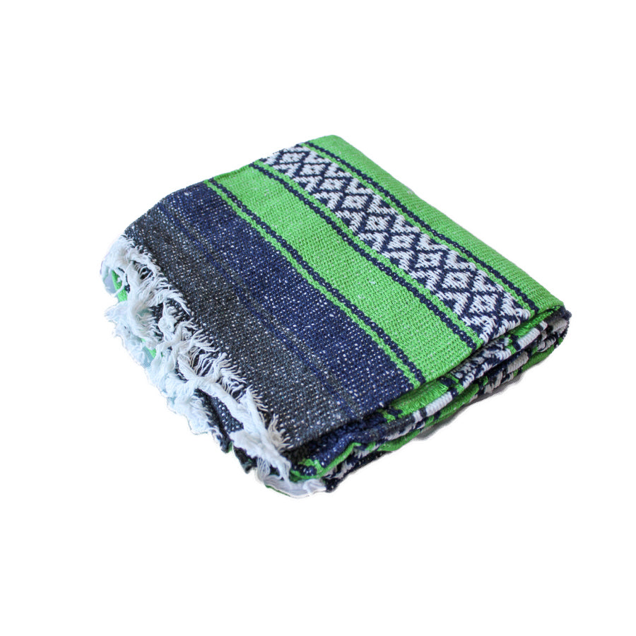 Falsa Mexican Rug - Blue and Green