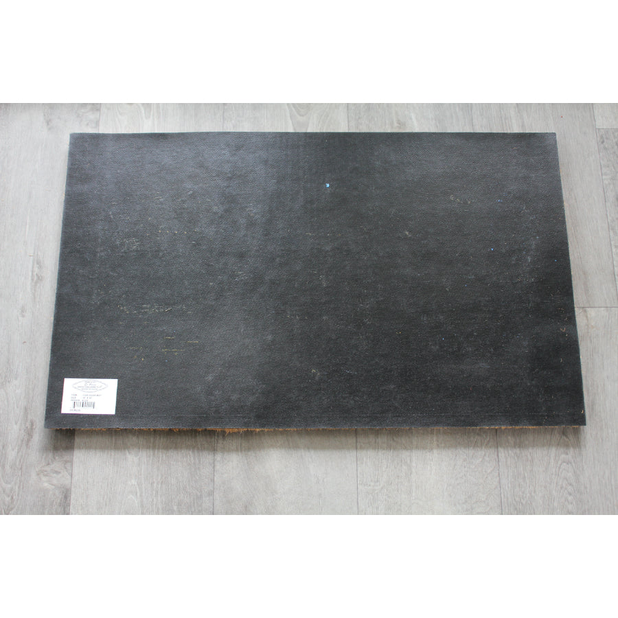 Rubber backed door mat